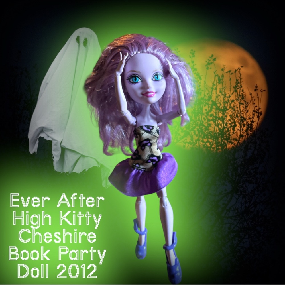 2012 Ever After High Kitty Cheshire Book Party Doll 2012 Mattel GUC